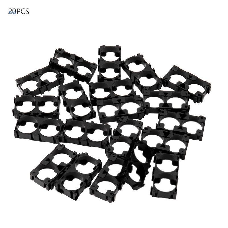Bộ 20 giá đỡ pin 18650 vỏ nhựa tản nhiệt tiện dụng