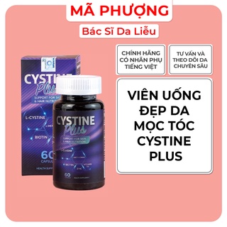 Viên uống Cystine Plus giảm mụn, đẹp da, ngăn rụng tóc - Hàng Chính Hãng - Dược Mỹ Phẩm Bác Sĩ Mã Phượng