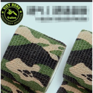 Cuộn vải bọc tay cầm máy xăm( màu camo quân đội)