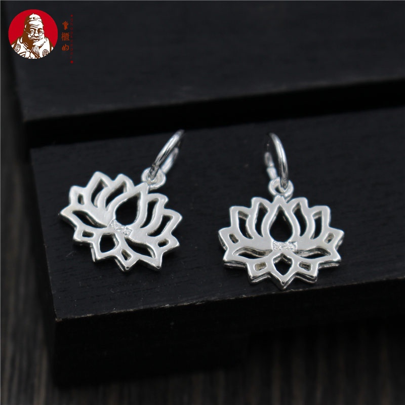 Mặt Dây Chuyền Bằng Bạc 925 Hình Hoa Sen Nhỏ Xinh