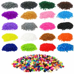 FOLLOW TẶNG 3KHÀNG CÓ SẴN 100 Màu - Set1000 Hạt Màu Kỳ Thú Lớn 5mm Nhựa Perler Hama Beads Xanh Đỏ Tím Vàng Tự Chọn