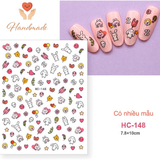 Sticker dán móng nhiều mẫu HC