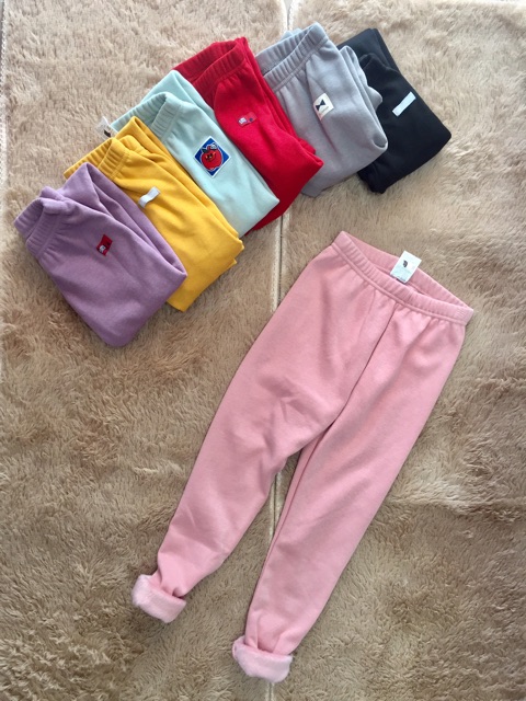 Quần xuất hàn legging lót lông xuất Hàn