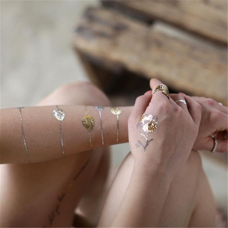 Hình Xăm Dán Tạm Thời Họa Tiết Hoa Chống Thấm Nước Trang Trí Cơ Thể Nghệ Thuật Cho Cả Nam Và Nữ
