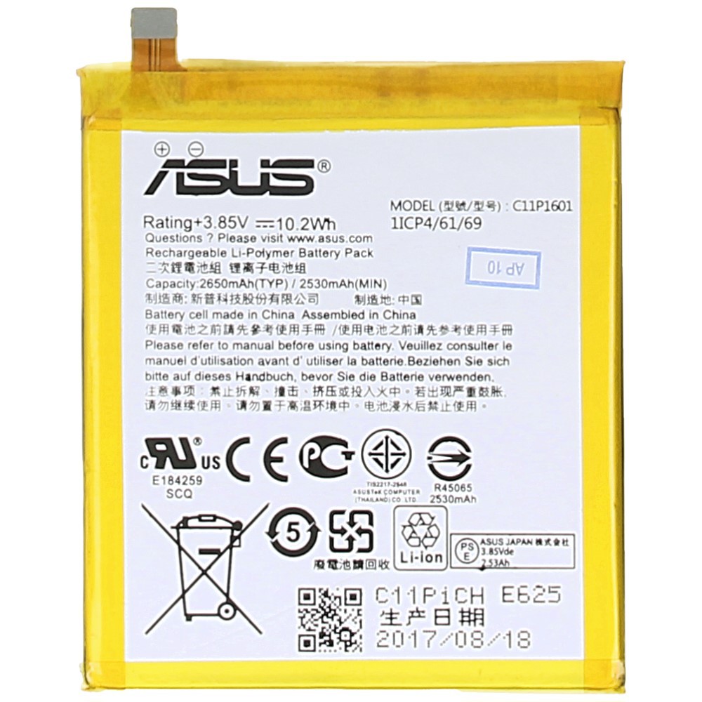 [Mã ELFLASH5 giảm 20K đơn 50K] 🤡 Pin C11P1601 Asus 🤡 Zenfone 3 5.2 Chính Hảng