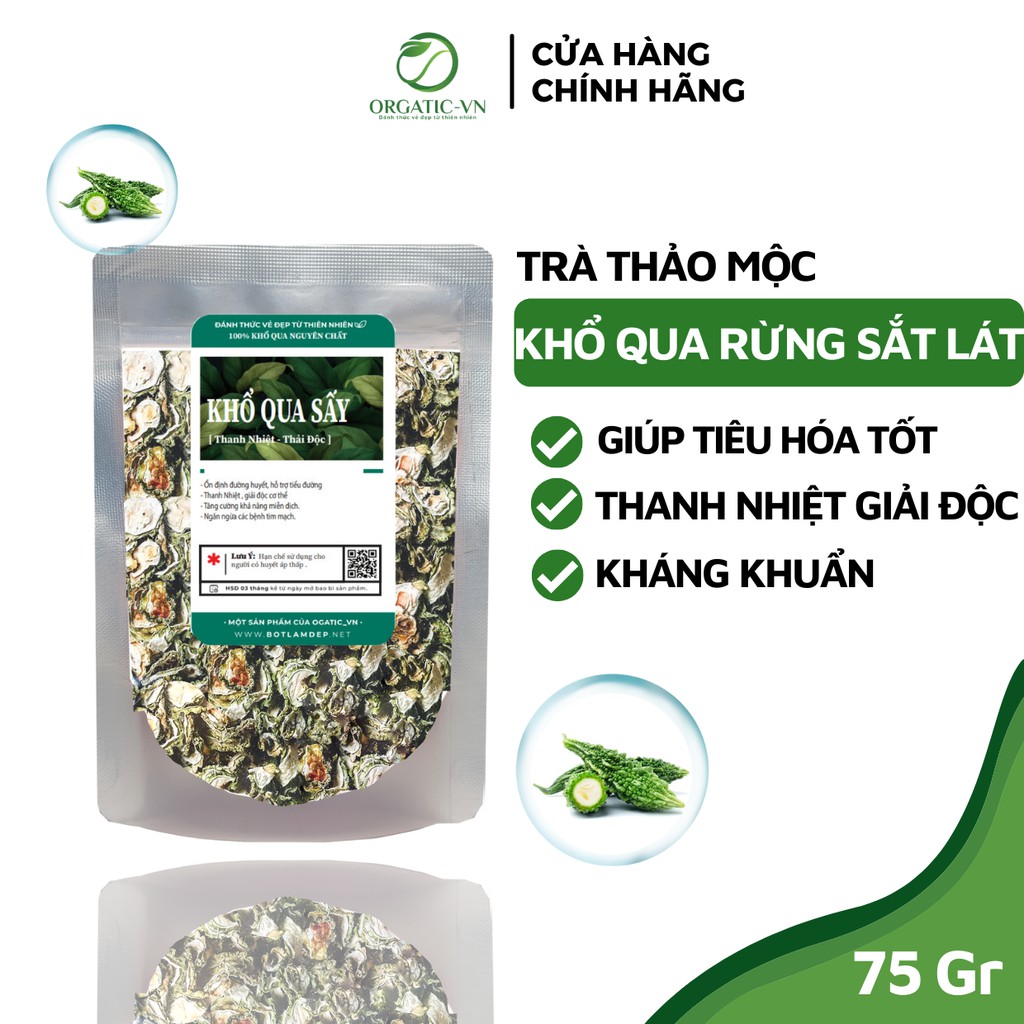 Khổ Qua Sấy Khô (Mướp Đắng Khô) chuẩn hàng loại 1- 75Gr