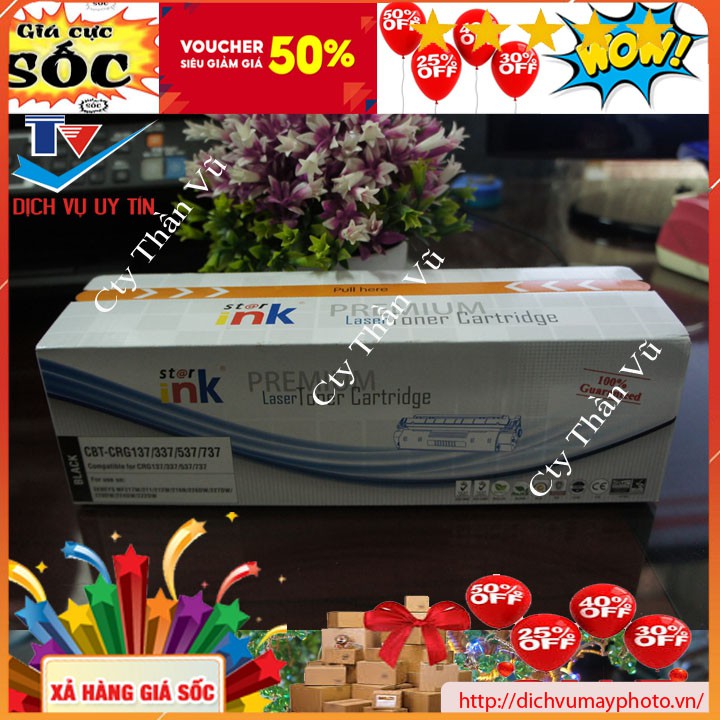 Hộp mực 337 / 83A thương hiệu Star-ink sắc nét có lỗ đổ mực chính và thải bao chất lượng