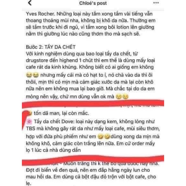 Tẩy Da Chết Dove - Bản Mỹ