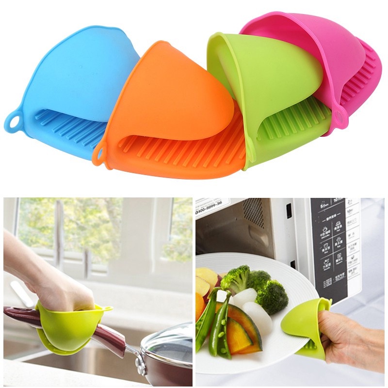 SET 2 cái miếng nhấc nồi tránh bỏng tay silicon tiện lợi