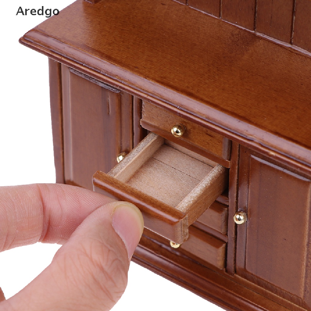 Tủ gỗ đa năng tỉ lệ 1/12 trang trí nhà búp bê