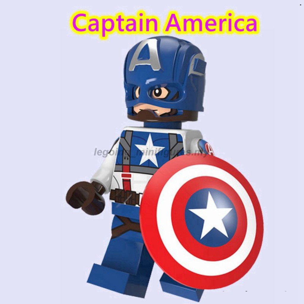 Lego hình Captain America Iron Man Thanos Red Skull Marvel Avengers Endgame Building Blocks Đồ chơi cho trẻ em Quà tặng