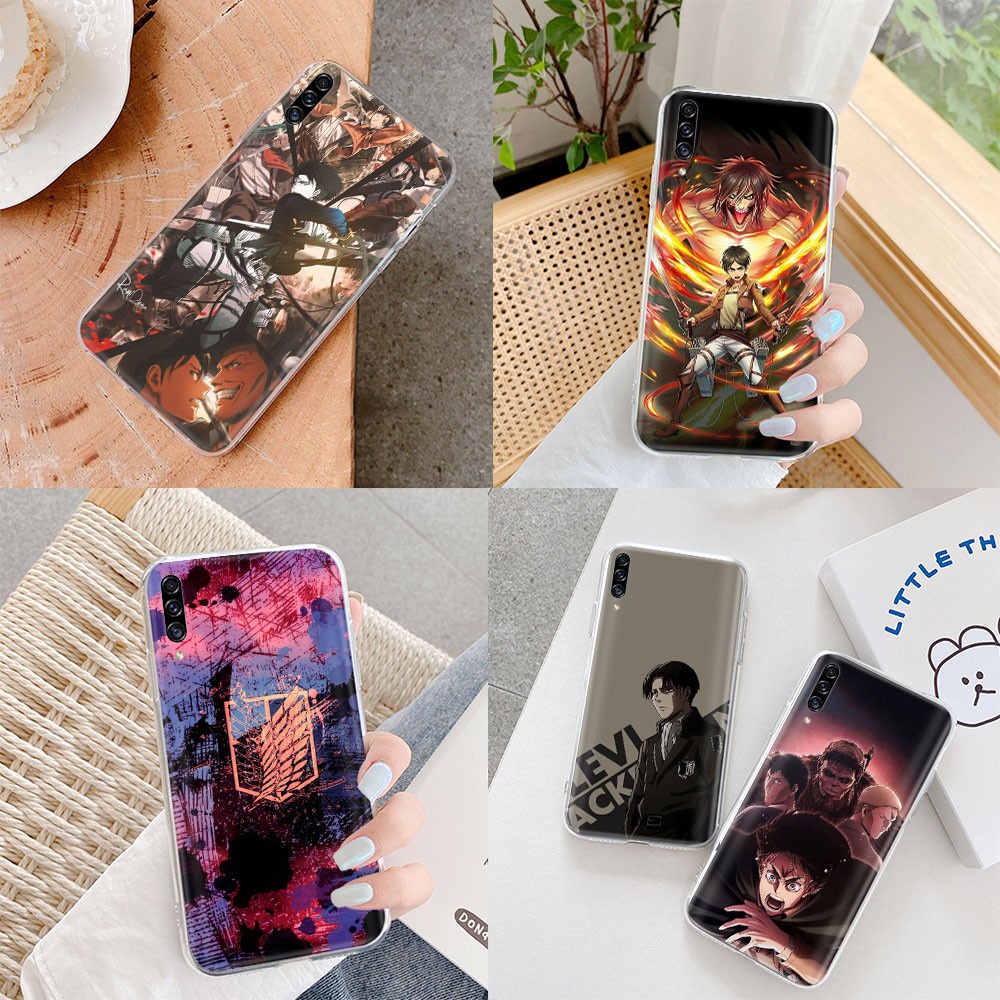 Ốp Điện Thoại Mềm Trong Suốt In Hình Attack On Titan Cho Motorola Moto G4 G5 G5S G6 Play Plus Vm50