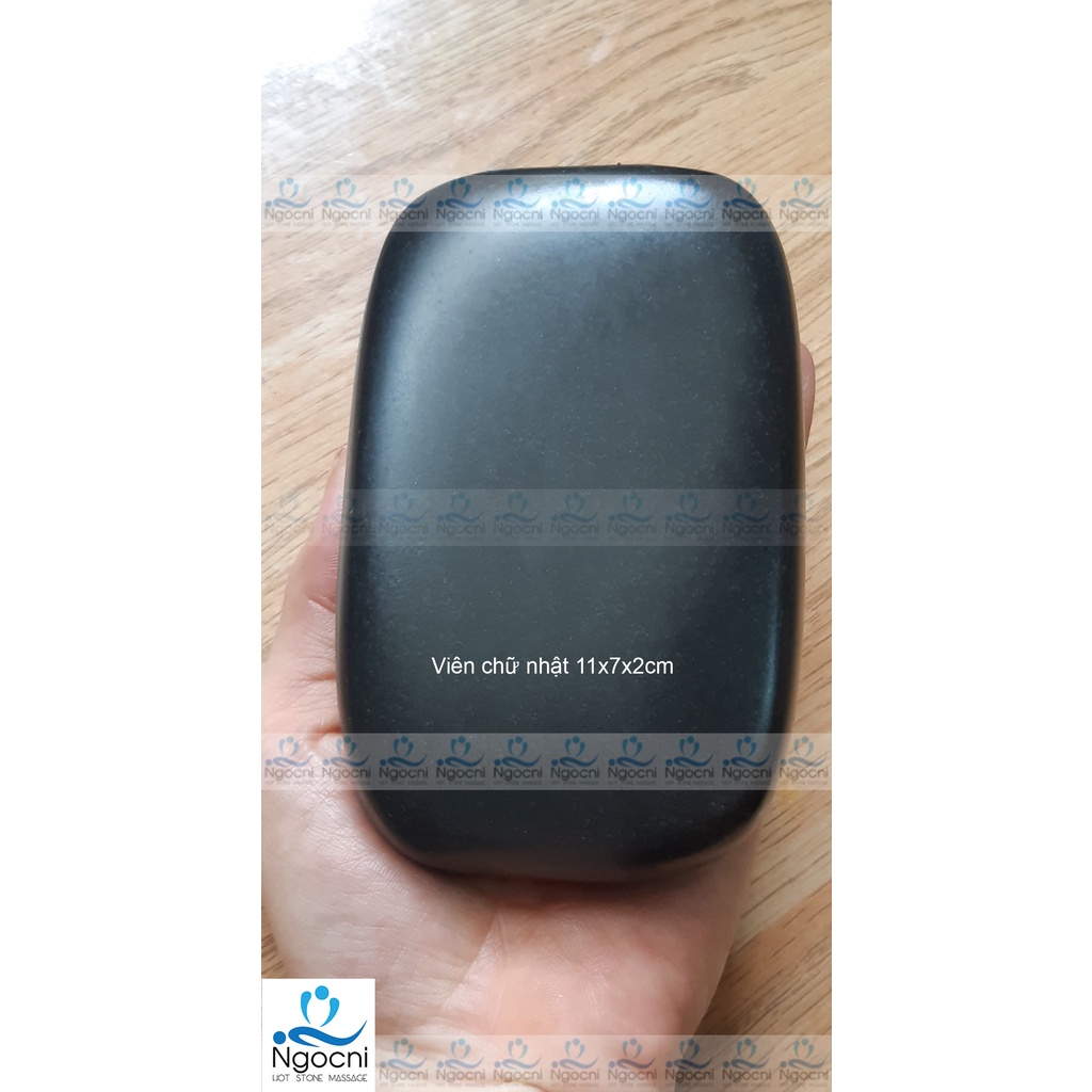 Đá Nóng Massage Hình Chữ Nhật 11X7X2Cm - Đá Nóng 11X7X2Cm - Viên Chườm Gann 10X8X3.5Cm