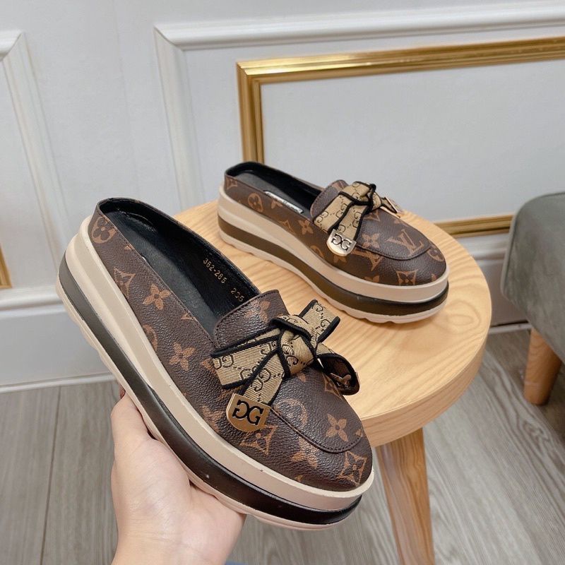 Giầy sục phối nơ đế bằng 6 p chất da cao cấp siêu hót !!!