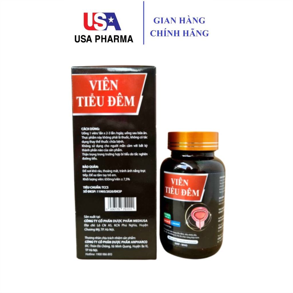 VIÊN TIỂU ĐÊM tăng cường chức năng thận, giảm tình trạng tiểu đêm – Hộp 30 viên nang mềm