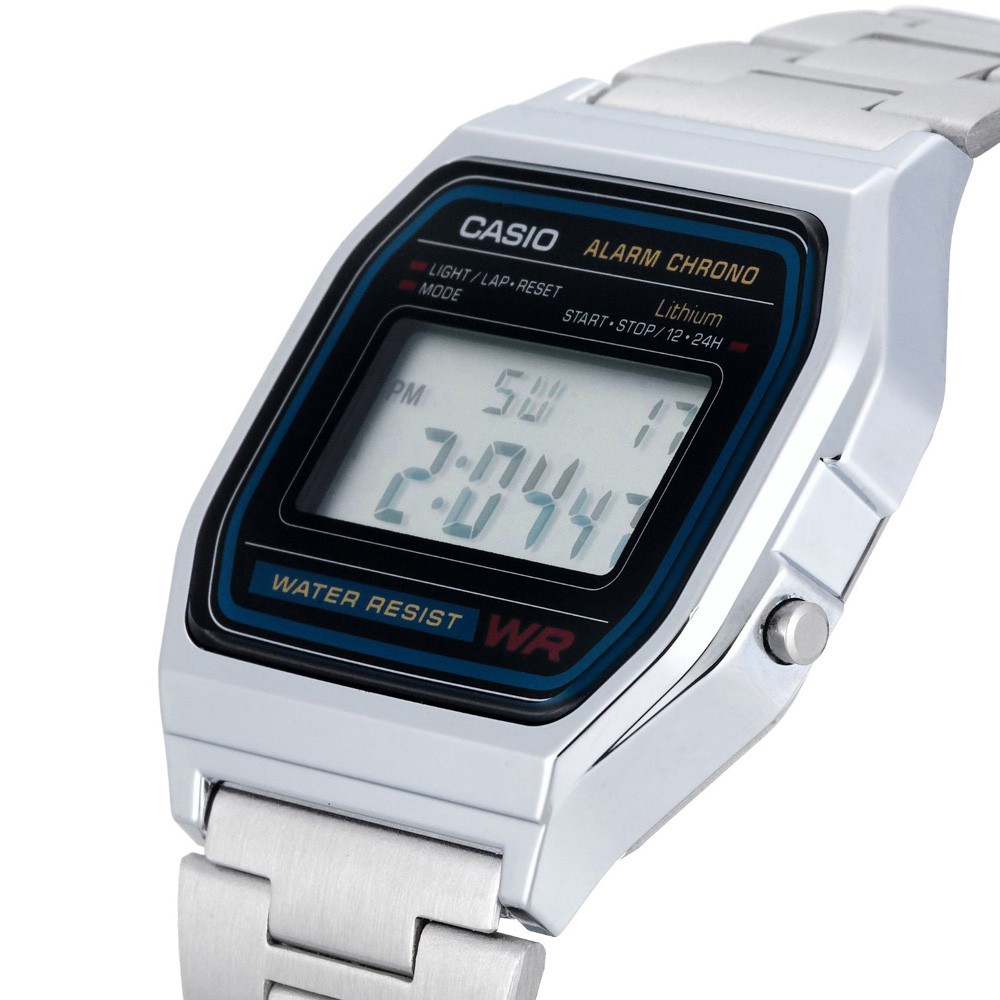 Đồng hồ Casio A158W-1 danh cho nam và nữ  khang nước cơ bản chống nước rửa tay đi mưa