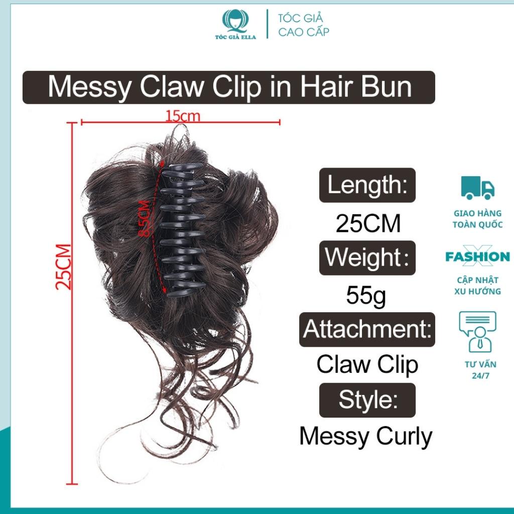 Tóc giả búi kẹp xoăn lơi DW207