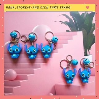 Móc Khóa Thú Xanh Stick Chuông Xinh Xắn