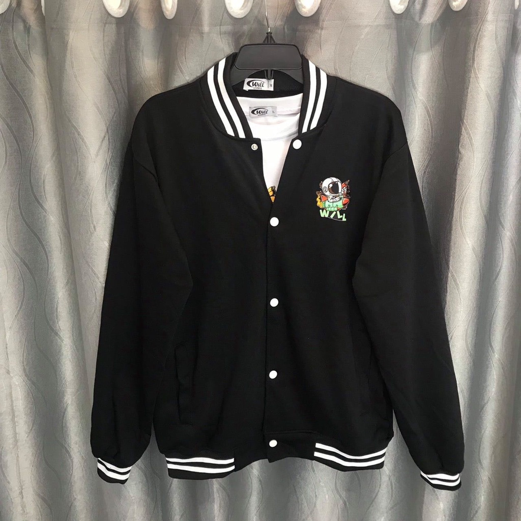 Áo Khoác Bomber PHI HÀNH GIA - phong cách ẢNH THẬT nam nữ WILL SHOP chất nỉ bông cotton
