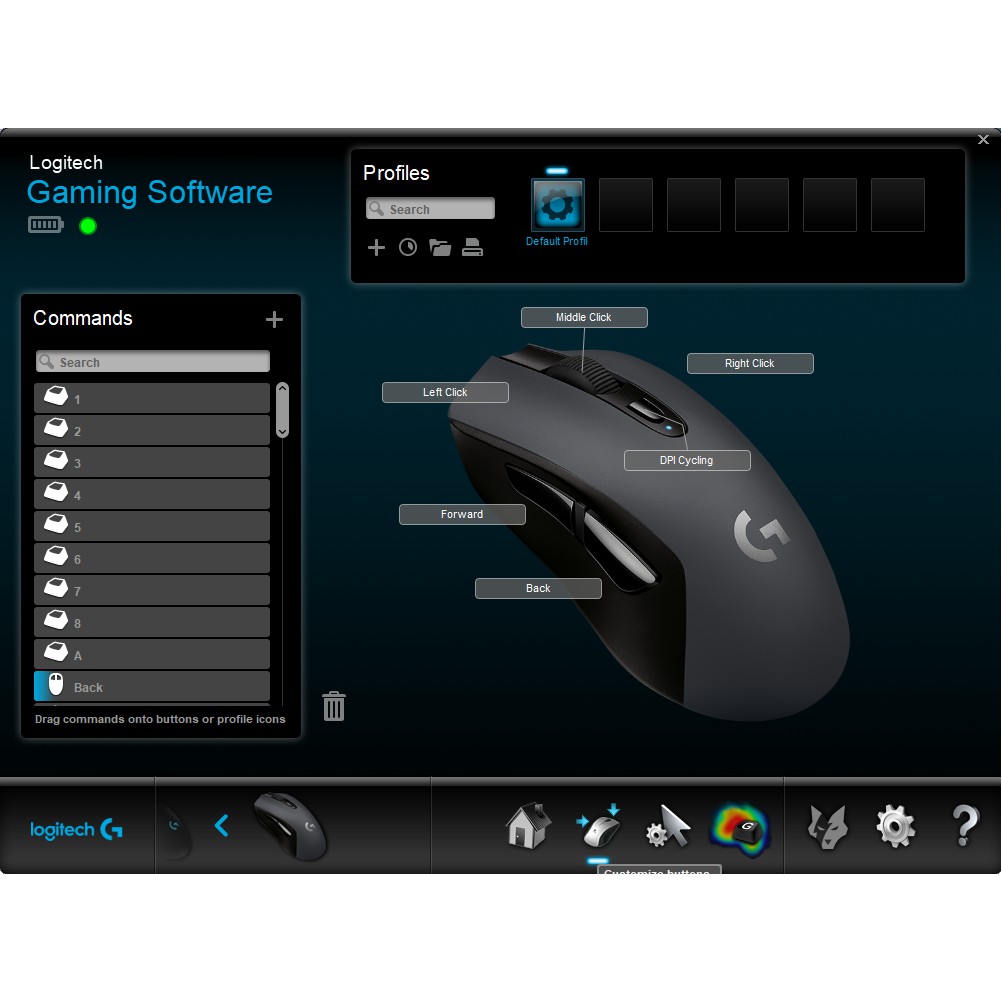 Chuột gaming không dây Logitech G603 có Bluetooth