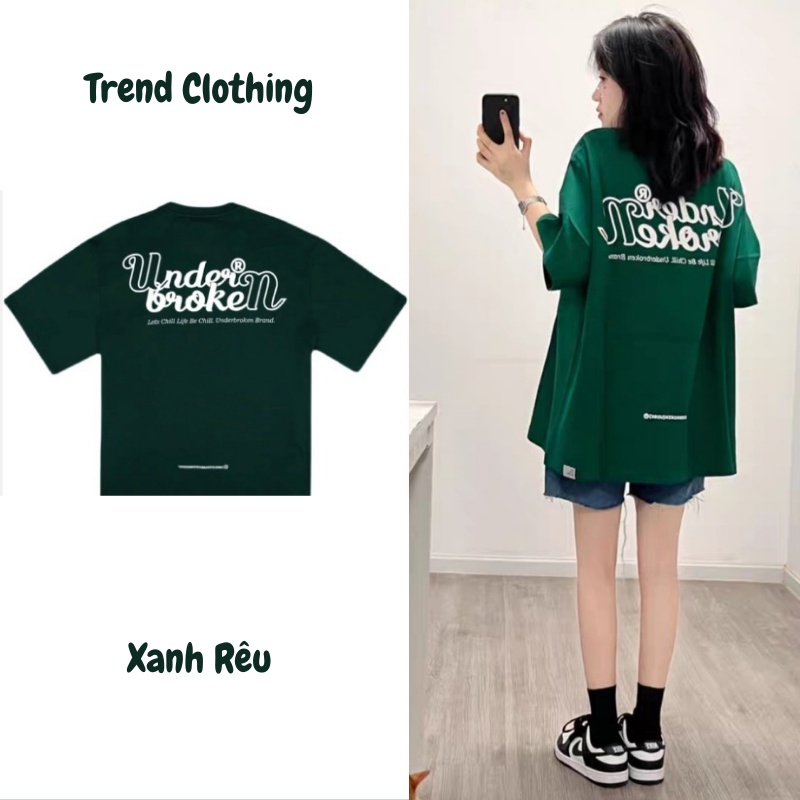 ÁO THUN underbroken bassic local brand, Áo phông tay lỡ tshirt cổ tròn UNISEX nam nữ Cotton over size-Trend Clothing!