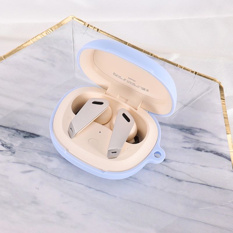 Vỏ Bảo Vệ Hộp Sạc Tai Nghe Edifier Tws Nb2 Bằng Silicon Chống Bụi Kèm Móc Khóa