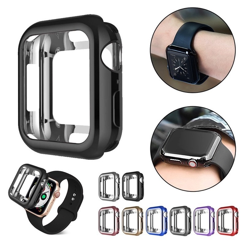 Vỏ bảo vệ mặt đồng hồ bằng TPU mềm  mm 42 mm 40 mm 44 mm cho Apple iWatch sê-ri SE 6 5 4 3 2 1