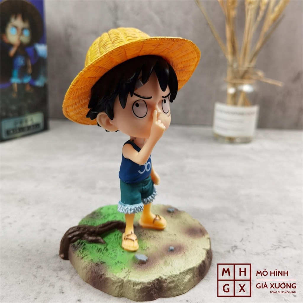 Mô hình Luffy mũ rơm One Piece hồi nhỏ Cao 14cm - Tượng Figure Monkey D.Luffy Vua Hải Tặc