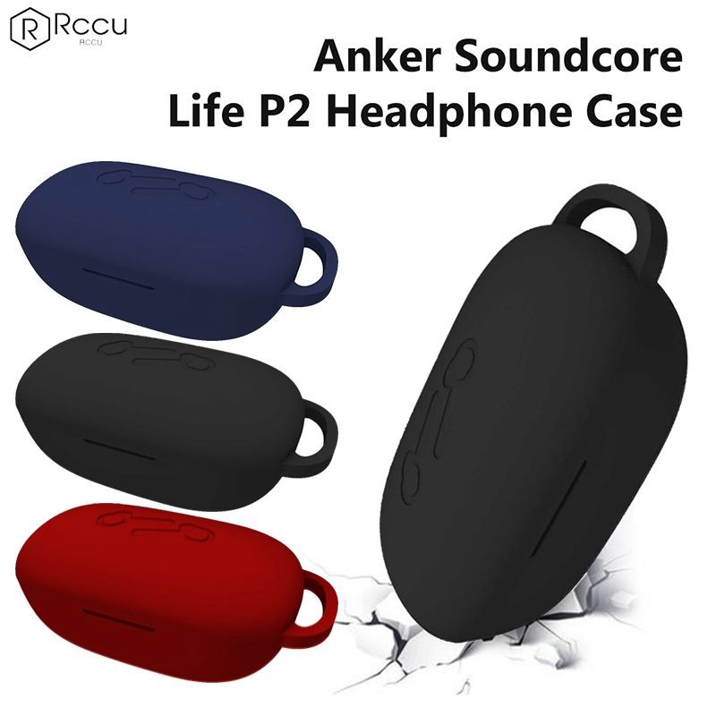 Vỏ bọc bảo vệ hộp sạc tai nghe Anker Soundcore Life P2 TWS bằng chất liệu silicon case airpod pro
