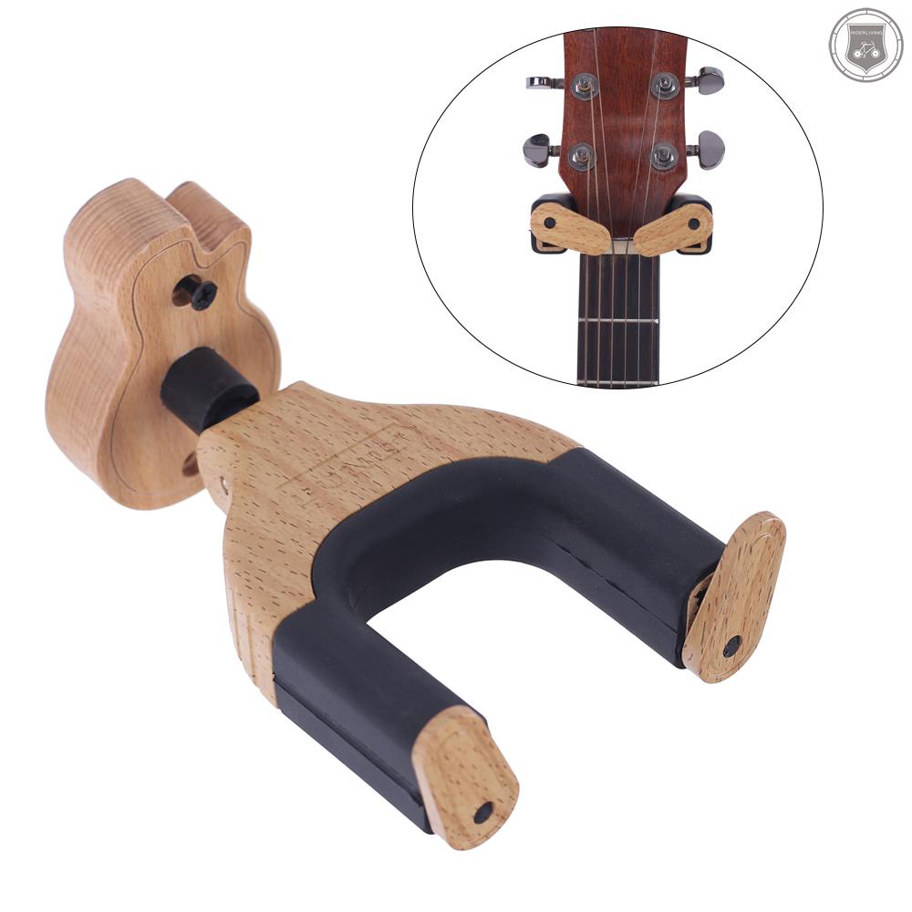 Giá Đỡ Đàn Guitar Điện / Acoustic / Bass Bằng Gỗ Gắn Tường Tiện Dụng