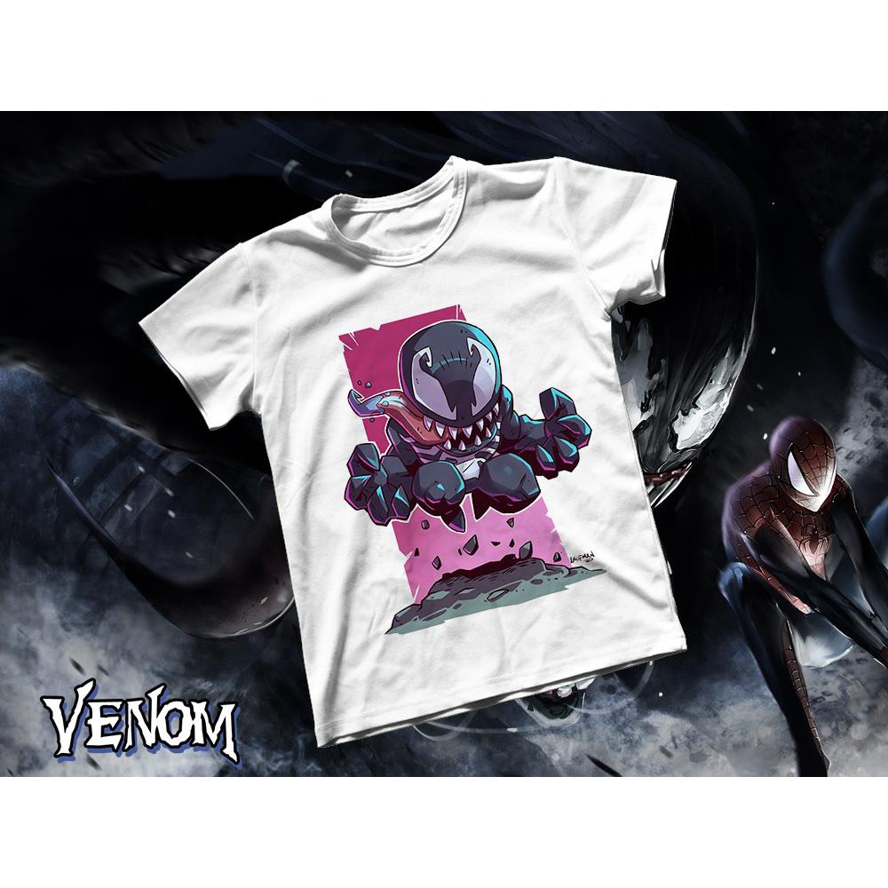 Áo thun Cotton Unisex - Movie - Venom - Venom chibi