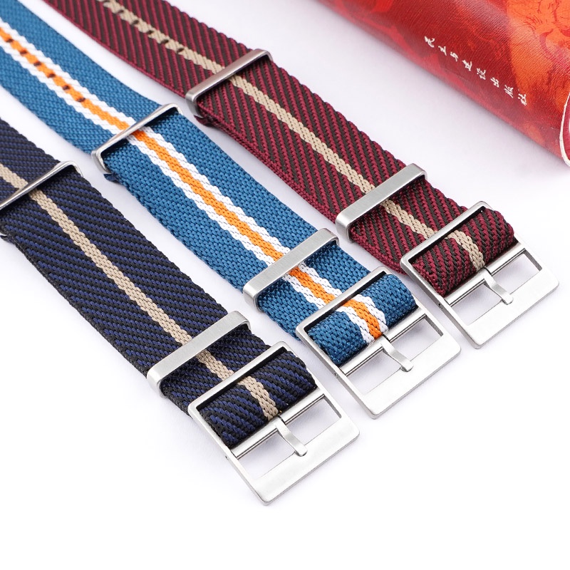 Dây Đeo Đồng Hồ Bằng Nylon Mềm 18mm 20mm 22mm 24mm Cho Nam Nữ