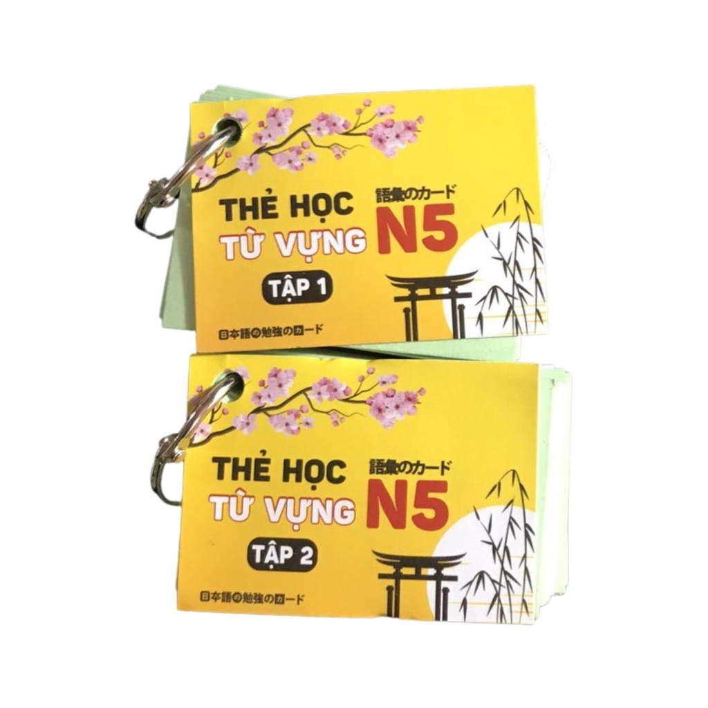 Thẻ Học Từ Vựng Tiếng Nhật N5 Tái Bản Mới Nhất - Flashcard Từ Vựng N5
