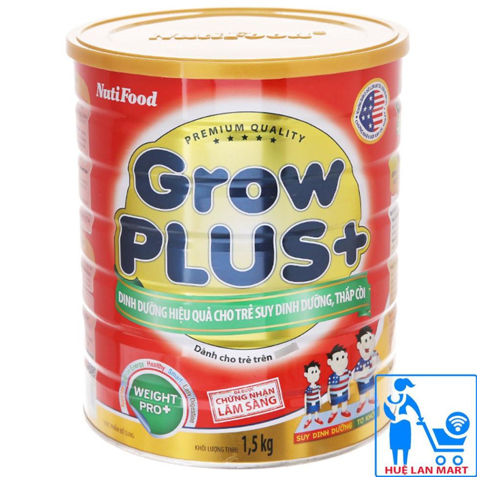 [CHÍNH HÃNG] Sữa Bột Nutifood Grow Plus+ Đỏ Weight Pro+ Hộp 1,5kg (Dinh dưỡng hiệu quả cho trẻ SUY DINH DƯỠNG THẤP CÒI)