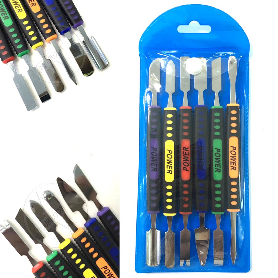 Bộ 6 cây nạy (màu vàng) mở điện thoại, máy tính bảng, laptop