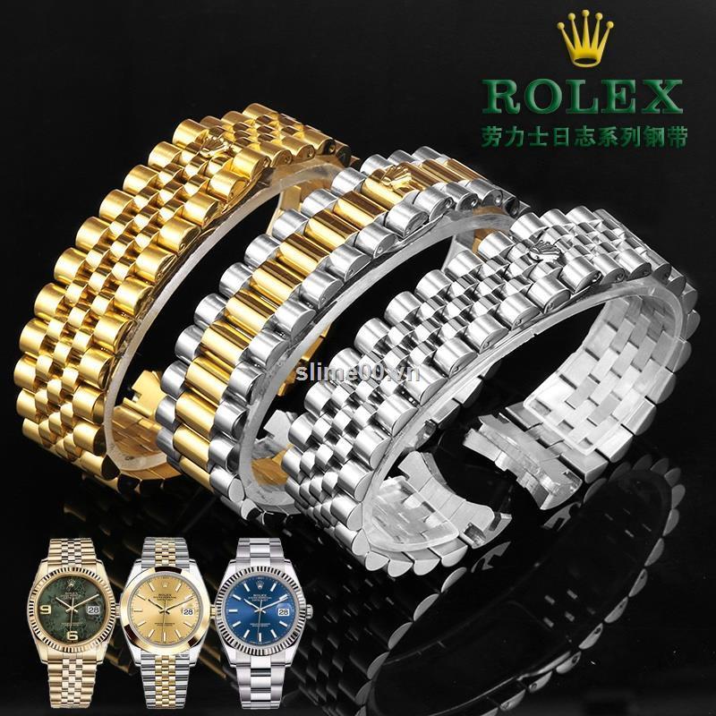 Dây đeo đồng hồ ROLEX bằng thép hợp thời trang cho nam và nữ #13/20