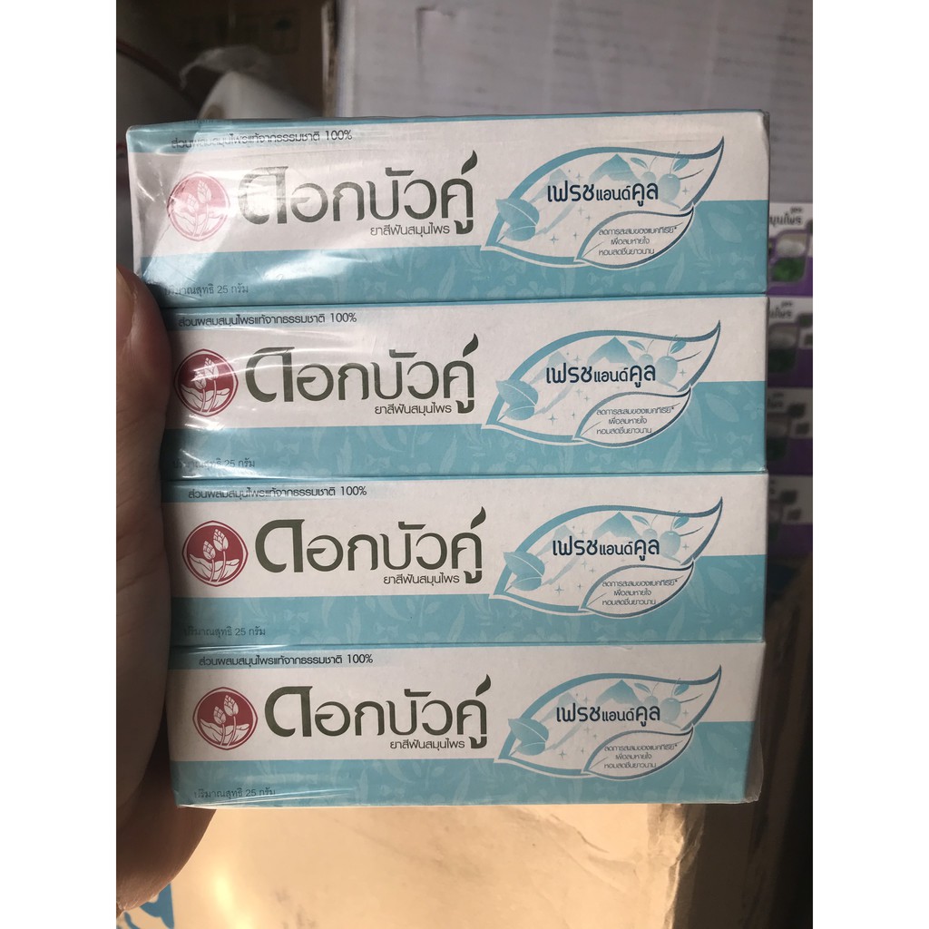 Kem đánh răng Thái Lan 25g dok bua ku