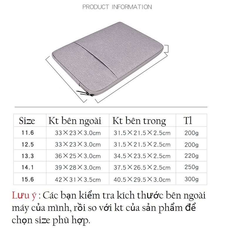 Túi chống sốc cho Macbook, Laptop ND_01D
