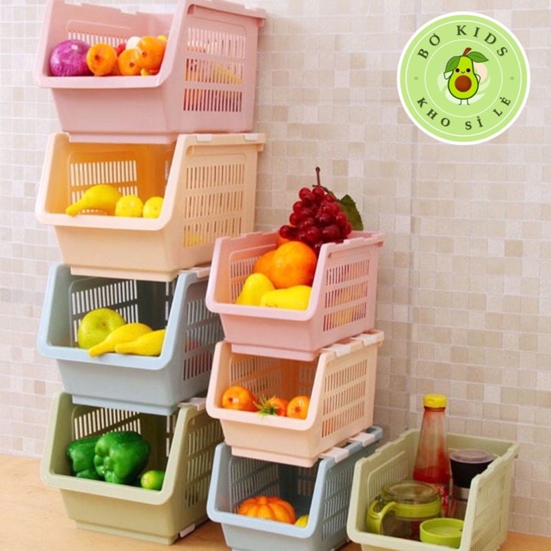 Kệ xếp tầng đa năng Việt Nhật  đựng đồ tiết kiệm không gian chất liệu nhựa bền đẹp,tiện lợi