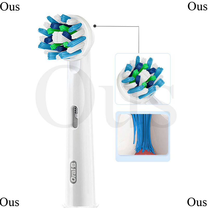 3pc/Pack Oral B Cross Action Replacement Sonic Electric Toothbrush Head Rotation