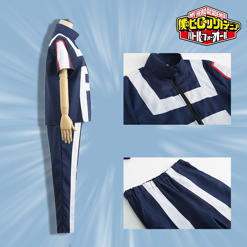 Yt1 my hero academia shoto jacket cosplay trang phục ngắn tay áo áo khoác trang phục đồng phục bộ izuku uraraka halloween ty1