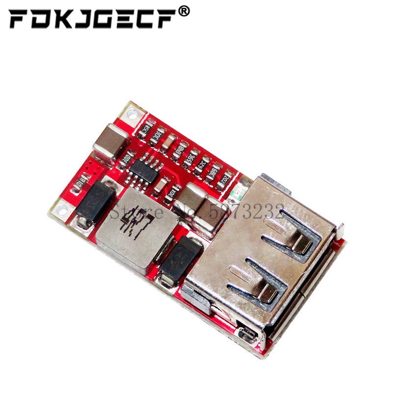 Mô Đun Hạ Áp 6-24V 24V 12V Sang 5V USB DC-DC Hiệu Quả 97.5% Dành Cho Xe Hơi