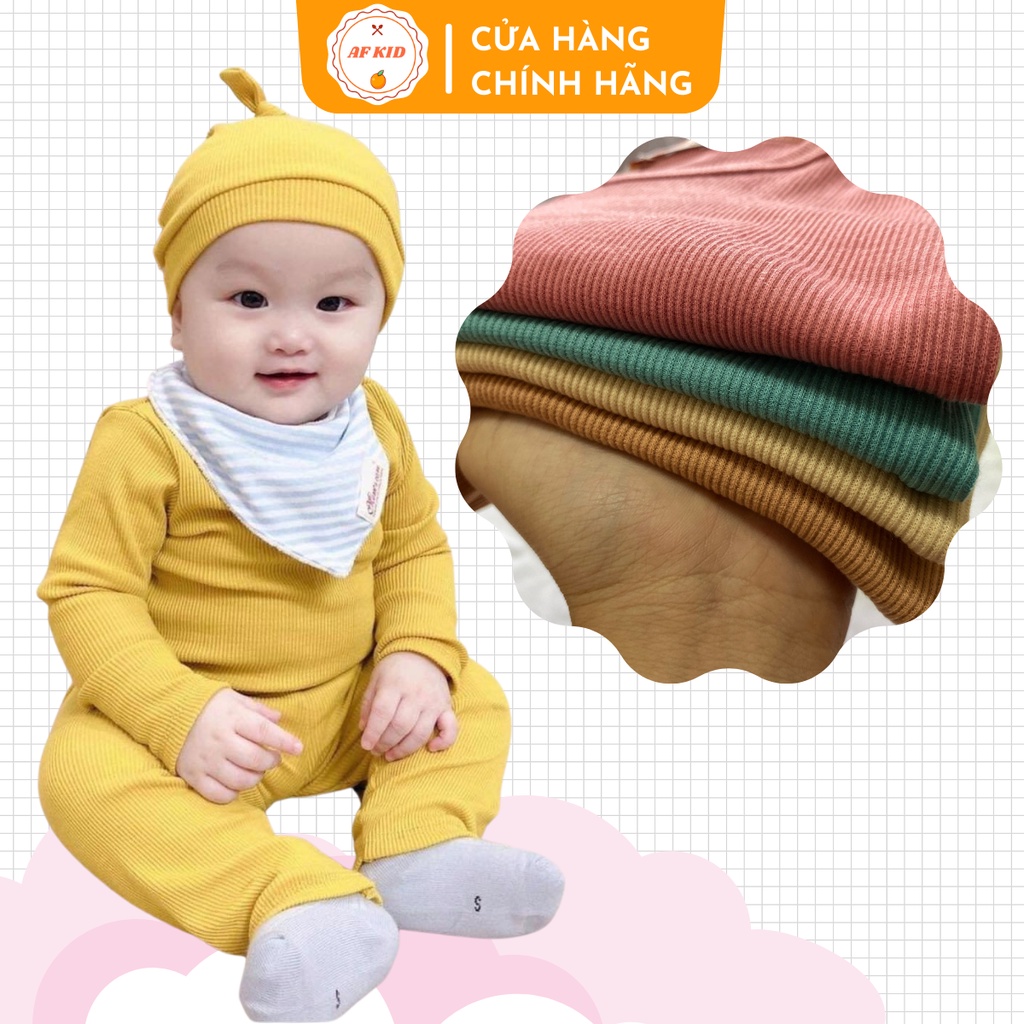 Bộ Thu Đông Cho Bé 💖 Bộ Len Tăm Siêu Ẫm Cho Bé Kèm Nón Củ Tỏi Siêu Kute