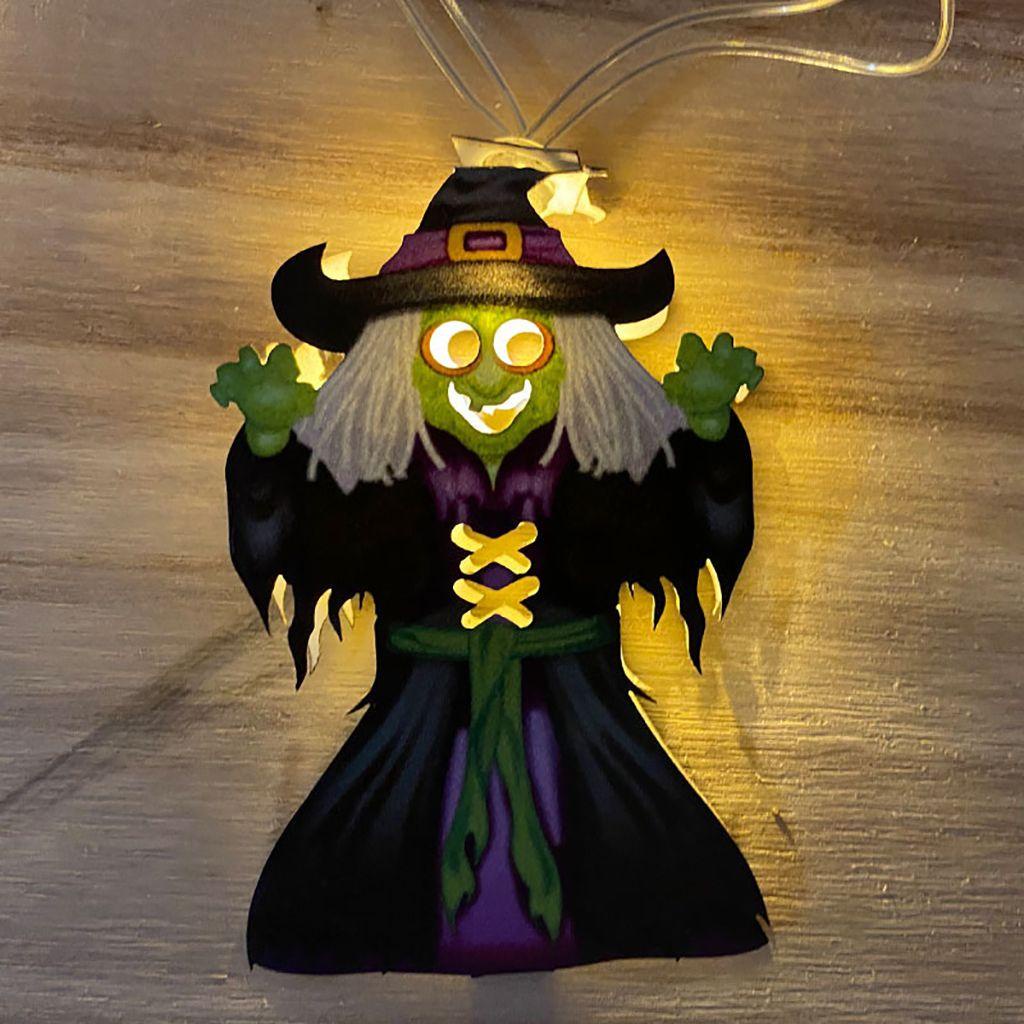 YIYU Dây Đèn LED Chủ Đề Halloween Độc Đáo Trang Trí Trong Nhà / Ngoài Trời