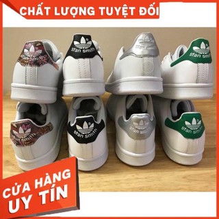 (free ship+ tặng hôp + sale khô máu) giày STAN gót xanh/đen