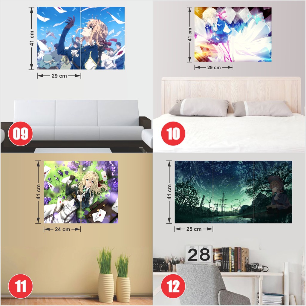 Combo 2 Tấm Poster Áp Phích Anime Violet Evergarden - Búp Bê Ký Ức By AnimeX