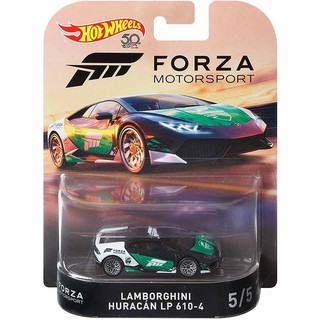 Xe mô hình Hot Wheels Lamborghini Huracan LP 610-4 Forza Motorsport retro entertainment