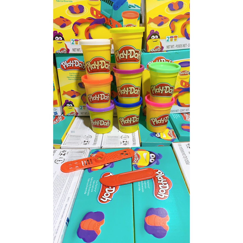 (HOT) COMBO 10 HỘP ĐẤT NẶN PLAYDOH (TẶNG KÈM 1 KHUÔN TẠO HÌNH)