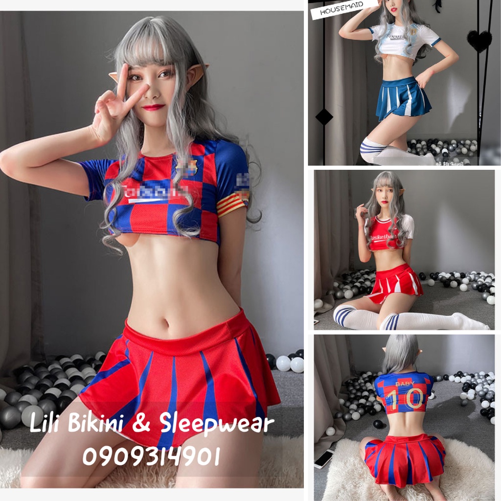 Trang Phục Cổ Động Viên Bóng Đá | Basketball Babe | Football Cheerleader | Cosplay Sexy