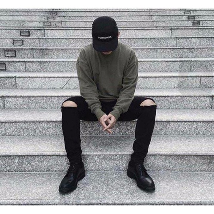 Quần Jean Nam Trơn Xanh Than Chất Cotton Co Giãn Dáng Ôm Ống Côn Vừa | BigBuy360 - bigbuy360.vn